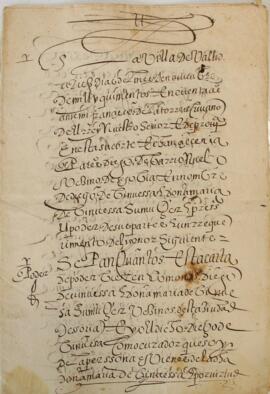 Requerimiento de bienes a  Margarita de Fuenmayor